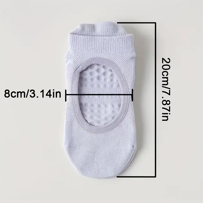 2 paires de chaussettes antidérapantes en Silicone, pour Fitness, Yoga, Pilates, conception creuse, respirantes, Absorption de la sueur