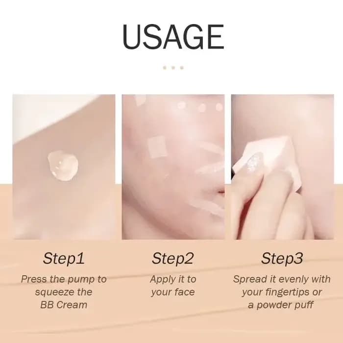 BB crème éclaircissante même le teint de la peau fond