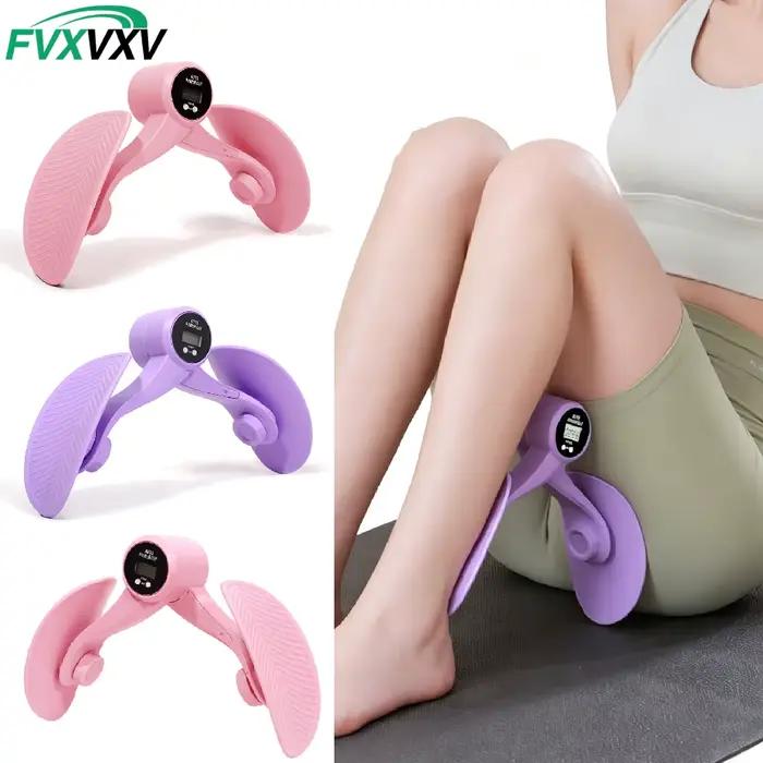 Entraîneur de hanches et de cuisses 360 ° Appareil d'exercice du plancher pelvien pour femmes avec affichage LED rotatif, machine d'entraînement des cuisses internes, post-partum