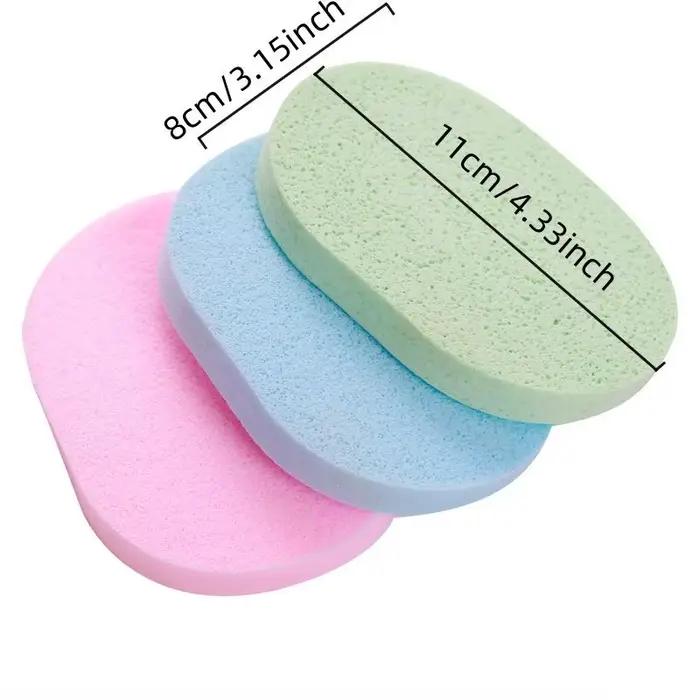 1PC algues poudre nettoyante pour le visage bouffée PVA éponge