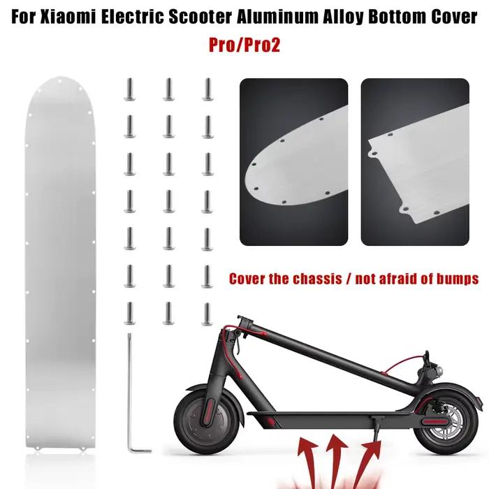 Couvercle inférieur du compartiment de batterie pour Scooter électrique Xiaomi PRO/PRO 2, bouclier de châssis en acier inoxydable, plaque de Protection + vis