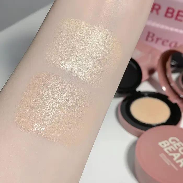 Fond de Teint Hydratant Correcteur Crème Compacte Air Cushion Waterproof Éclaircissant Haute Couvrance Base Maquillage Coréen Cosmétiques