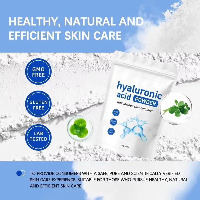 Poudre de masque HA anti-âge 100g - Avec pince à épiler