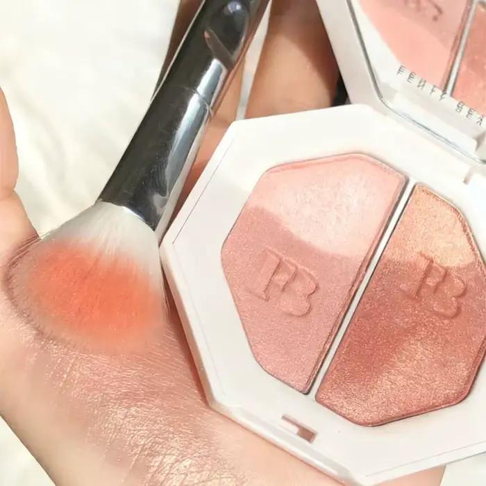 FentyBeauty impeccable Ultra fin doux Focus maquillage réglage miel poudre maquillage tenant poudre contrôle de l'huile grande poudre pressée blanche