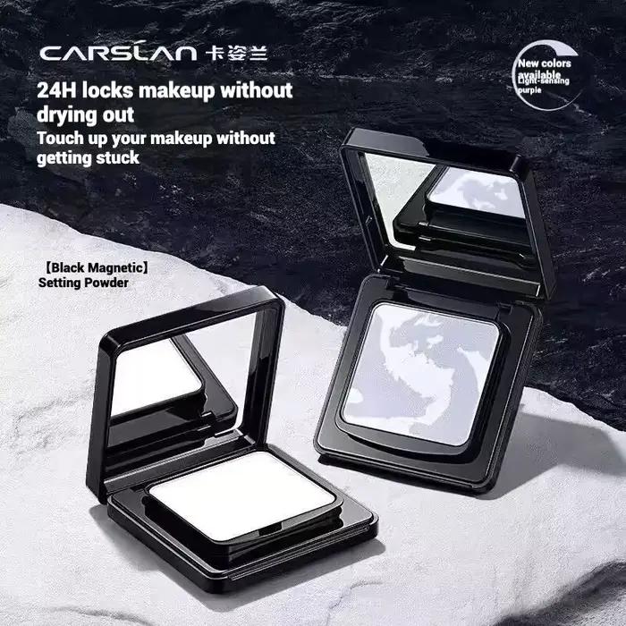 Carslan poudre à réglage magnétique noir brume Fine contrôle de l'huile léger Transparent longue durée