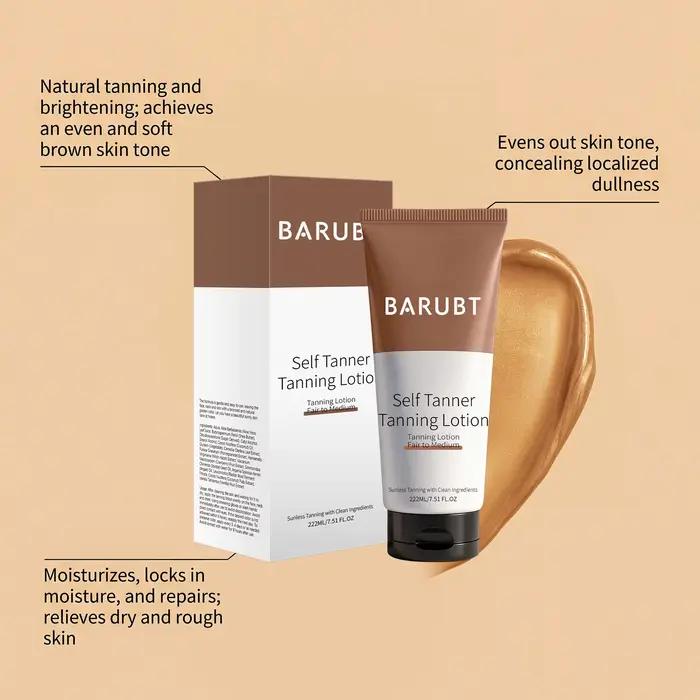 Crème Autobronzante Intensive Protection UV Imperméable Longue Durée Teint Uniforme Hydratant Corps Lotion Bronzante Sans Soleil