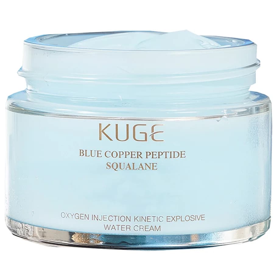 Crème pour le visage anti-rides raffermissante au collagène au peptide de cuivre bleu crème éclairci