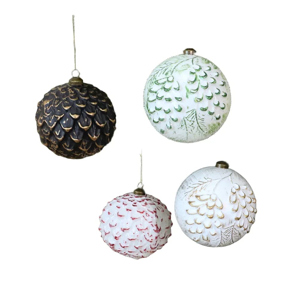 Décorations d'arbre de noël rétro Vintage, décor d'inspiration Antique, décor de noël artisanal de S