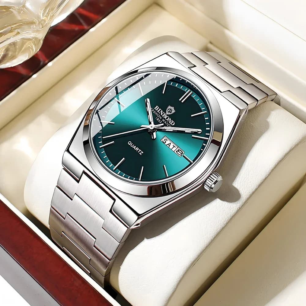 Nouveaux cadeaux décontracté affaires haut bleu horloge hommes montre de luxe montres automatiques h