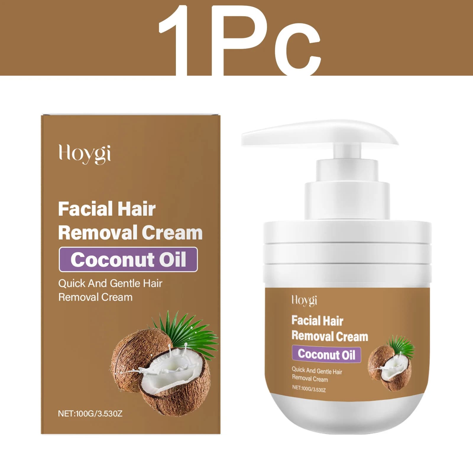HOYGI crème dépilatoire à la noix de coco dépilatoire doux pour le corps visage jambes aisselles réd