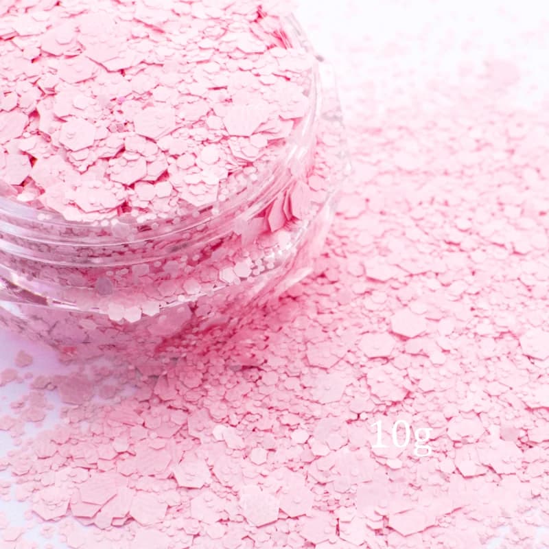 Rose! Paillettes bleues pour les ongles, produit en poudre, pour décoration, hexagone, 3D, Rotterdam