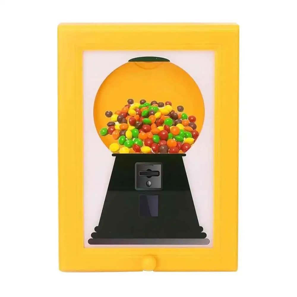 Distributeur de bonbons, cadre de bonbons suspendu, Machine à boules de gomme dans un cadre, Distrib