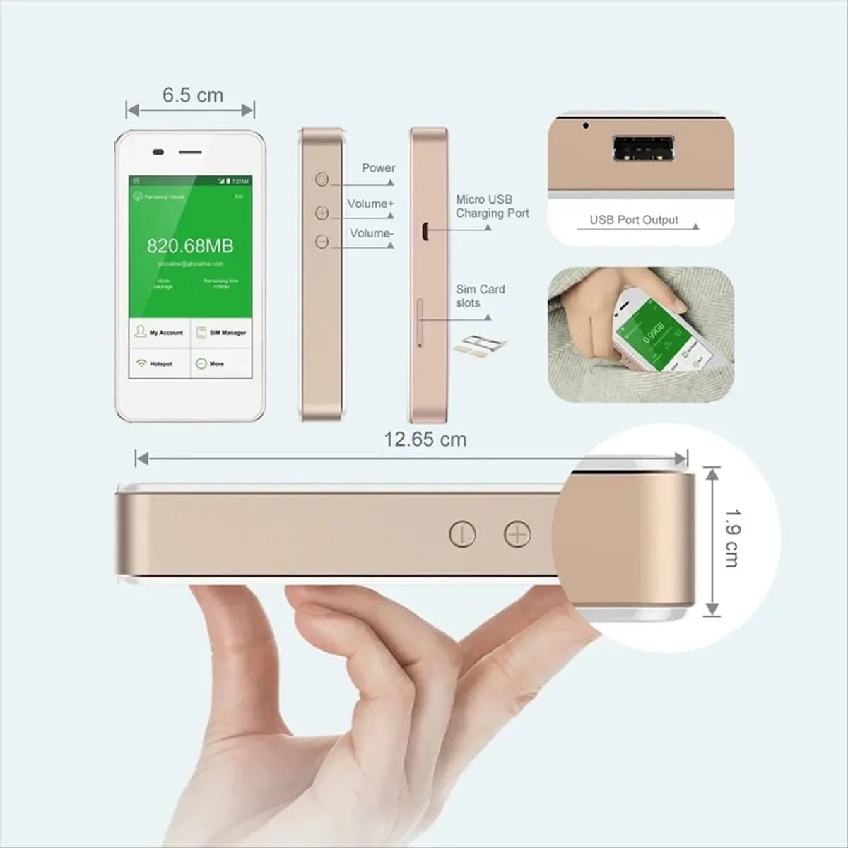 Point d'accès de voyage ponctuel G2 Pro Modem sans fil Mobile Portable Mini 4G LTE Wifi partage rout