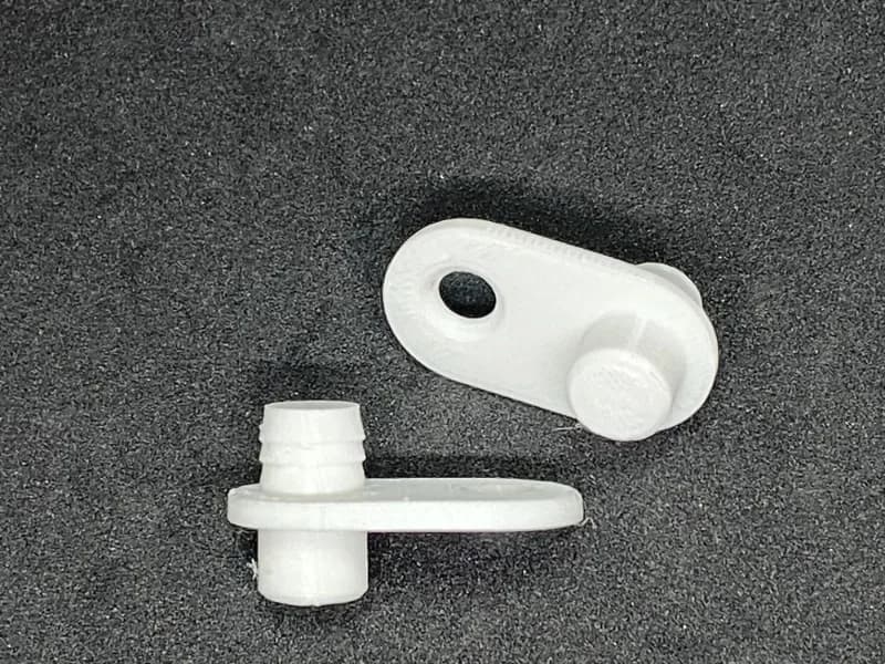 Clip de retenue pour étagère de meuble à chaussures, 30 pièces, ABS blanc, boucle de limitation, piè