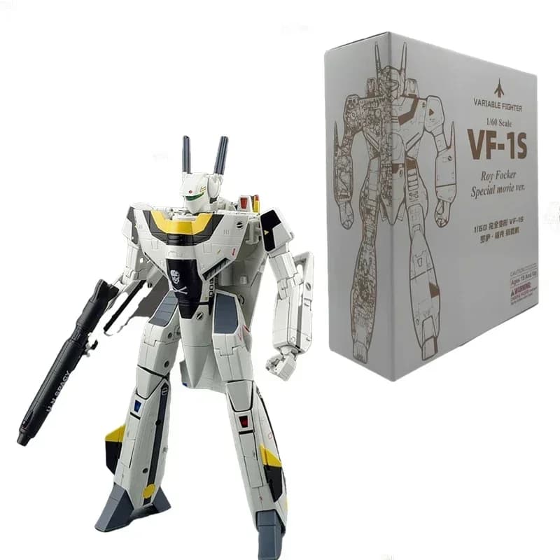 Valkyrie Factory 1/60 VF-1S Super Valkyrie VF1S VF1J Macross figurines d'action entièrement déformée