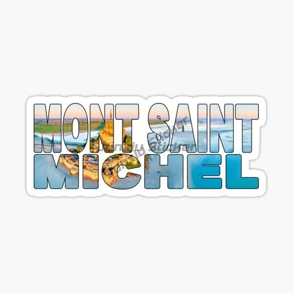 Mont Saint-Michel France célèbre monument voiture autocollant moto accessoires ordinateur portable m