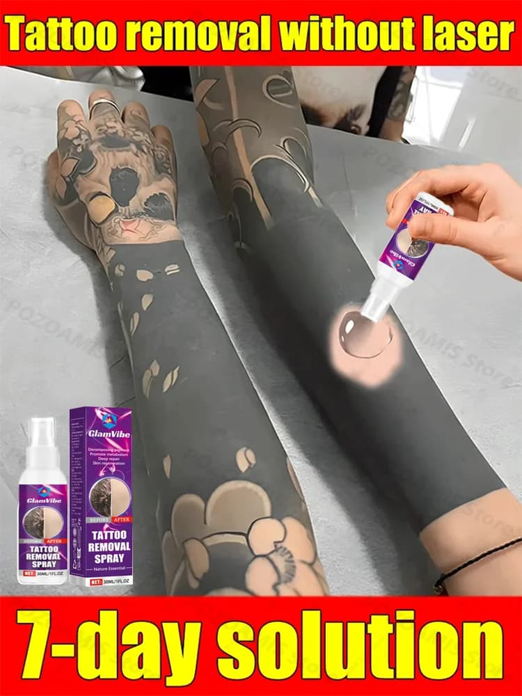 La crème d'élimination rapide des tatouages éclaircit permanentemente le détatouage