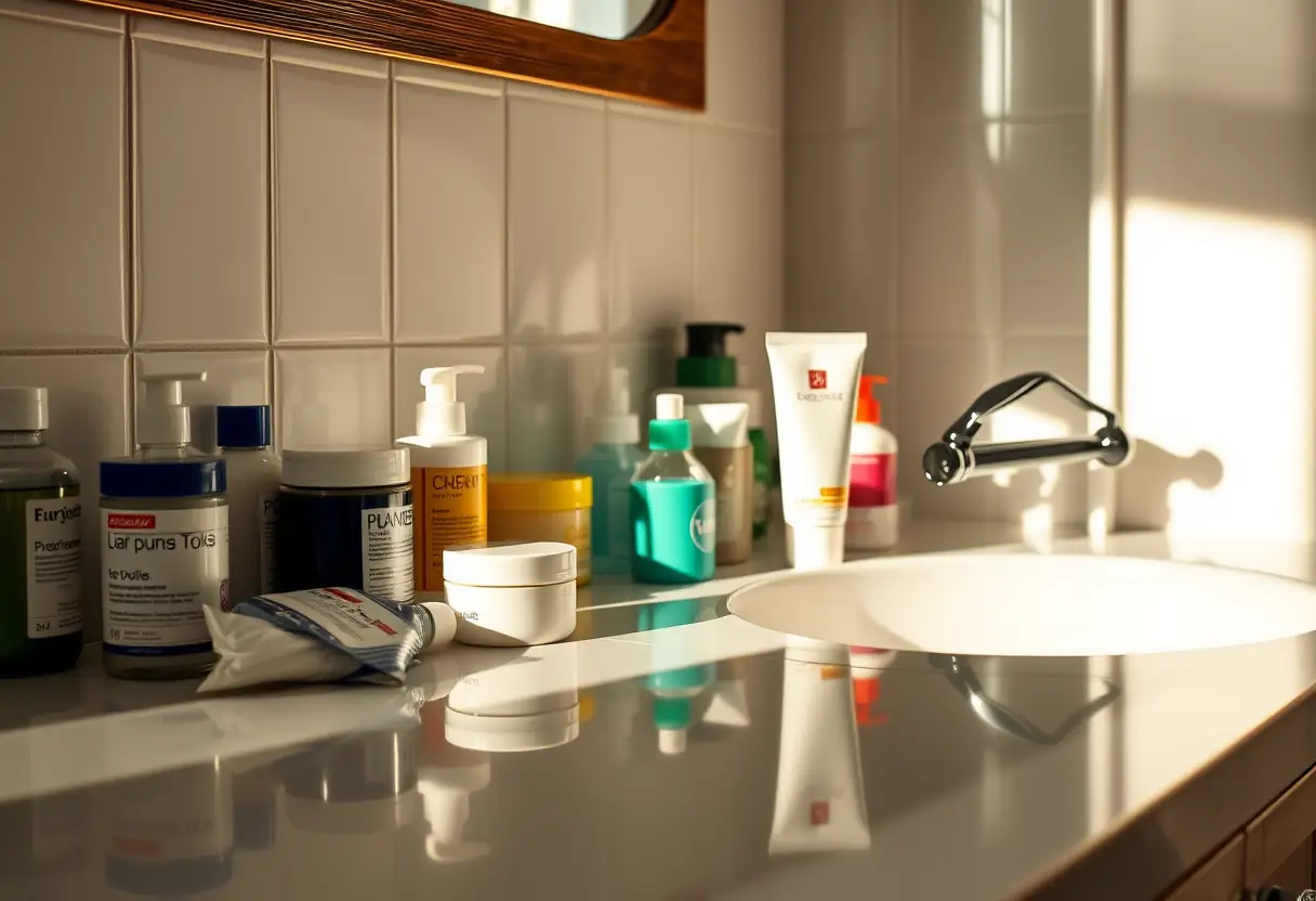 Potions et crèmes pour le traitement de l'eczéma