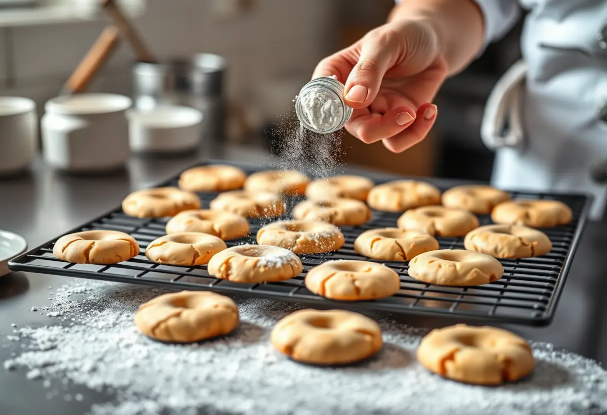 Gâteaux au four avec vanille en poudre